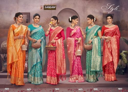 Sangam Surili Silk Heavy Banarasi Saree Collection